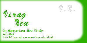 virag neu business card